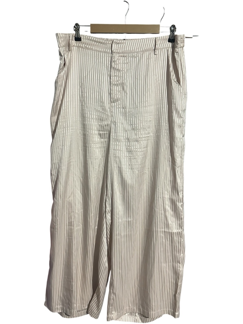 Cider Pinstripe Lounge Pants Champagne Rose Gold Size 1X